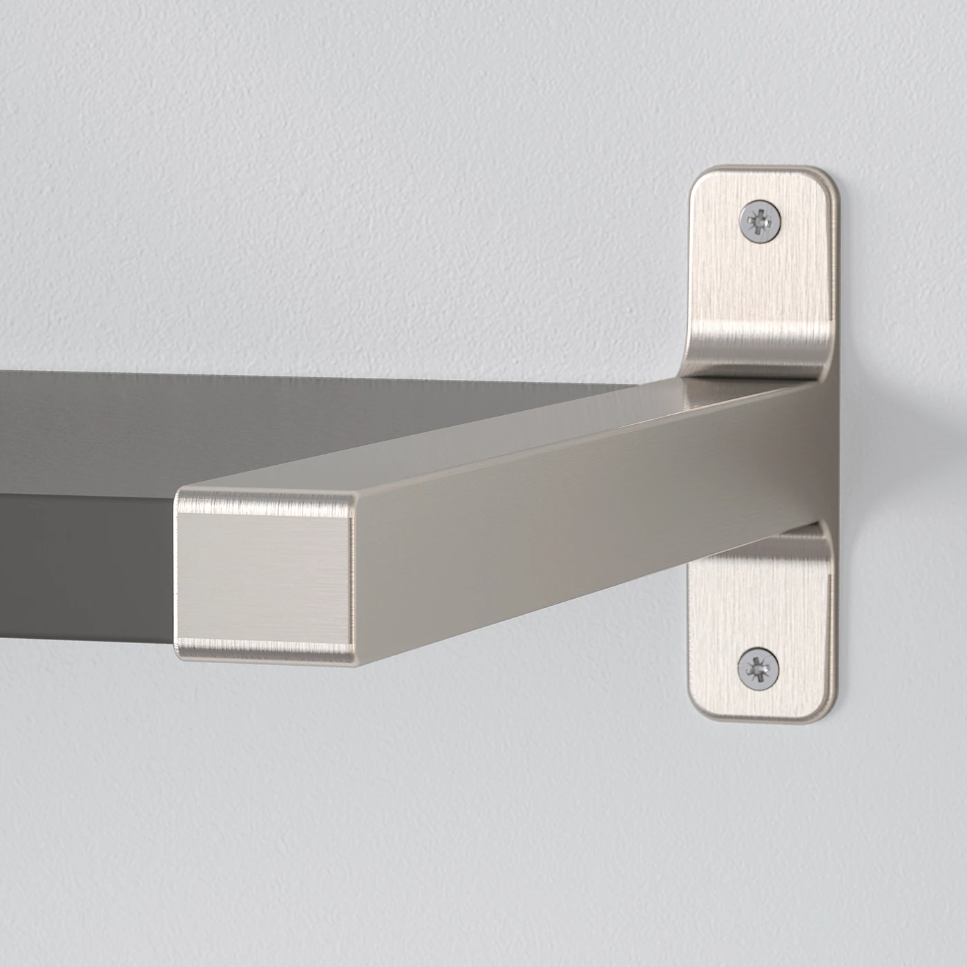 IKEA BERGSHULT / GRANHULT Wall Shelf Combination Dark Gray/nickel Plated 63x11 3/4 " - Image 3