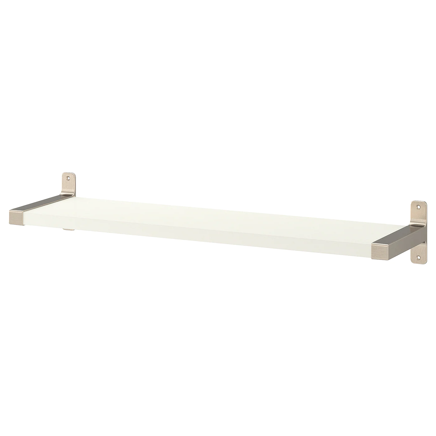 IKEA BERGSHULT / GRANHULT Wall Shelf White/nickel Plated 31 1/2x7 7/8 "