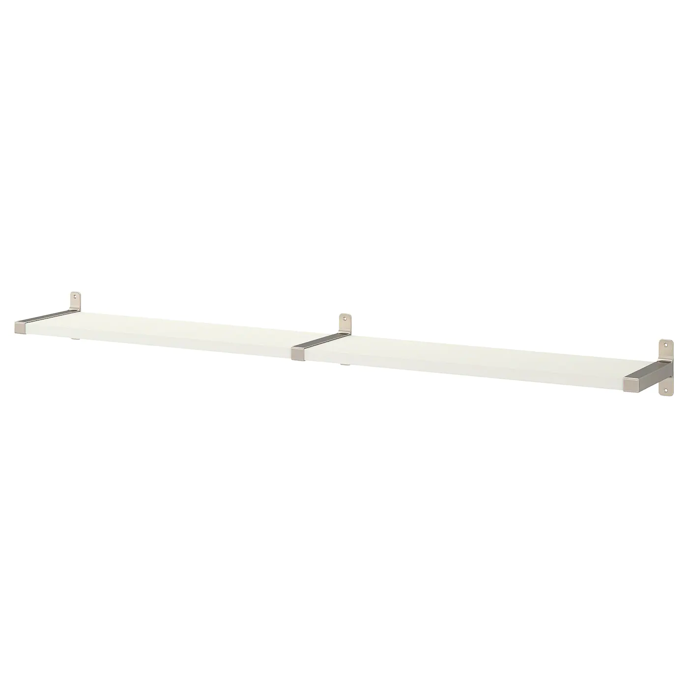 IKEA BERGSHULT / GRANHULT Wall Shelf White/nickel Plated 63x7 7/8 "