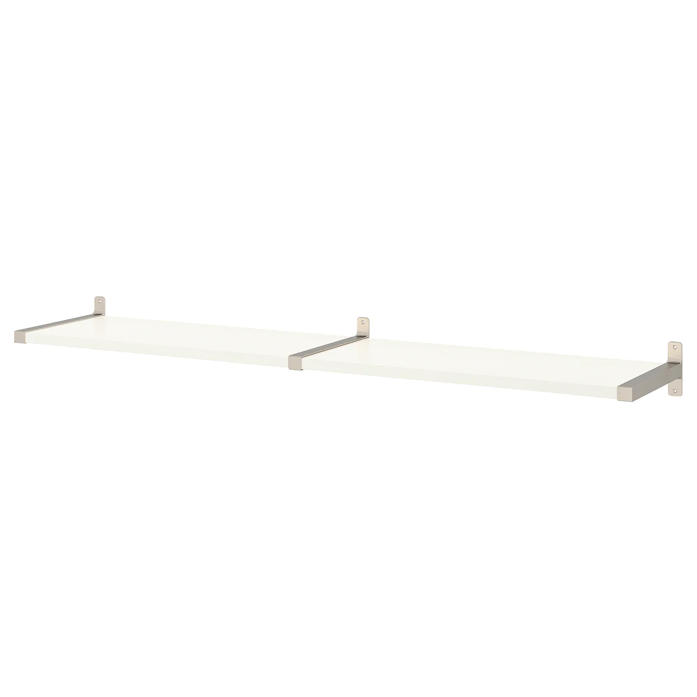 IKEA BERGSHULT / GRANHULT Wall Shelf White/nickel Plated 63x11 3/4 "