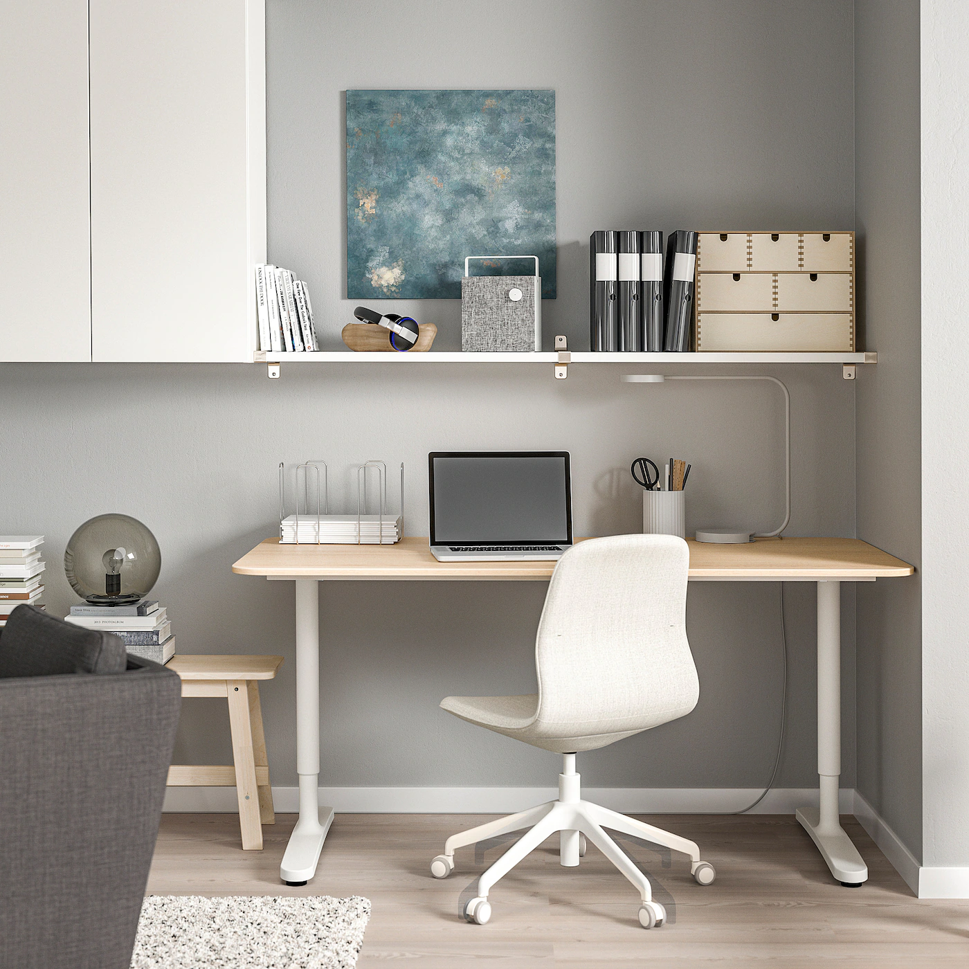 IKEA BERGSHULT / GRANHULT Wall Shelf White/nickel Plated 63x11 3/4 " - Image 7