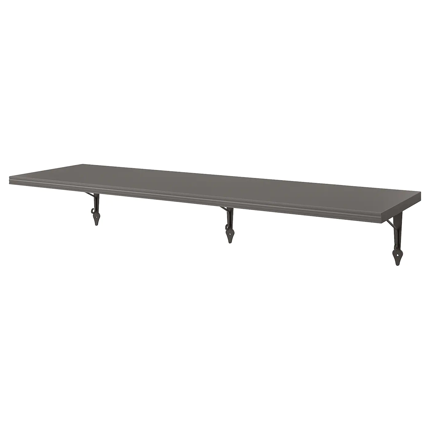 IKEA BERGSHULT / KROKSHULT Wall Shelf Dark Gray/anthracite 47 1/4x11 3/4 "