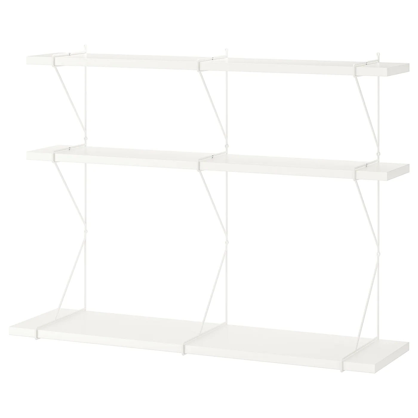 IKEA BERGSHULT / PERSHULT Wall Shelf Combination White/white 47 1/4x11 3/4x35 7/8 "