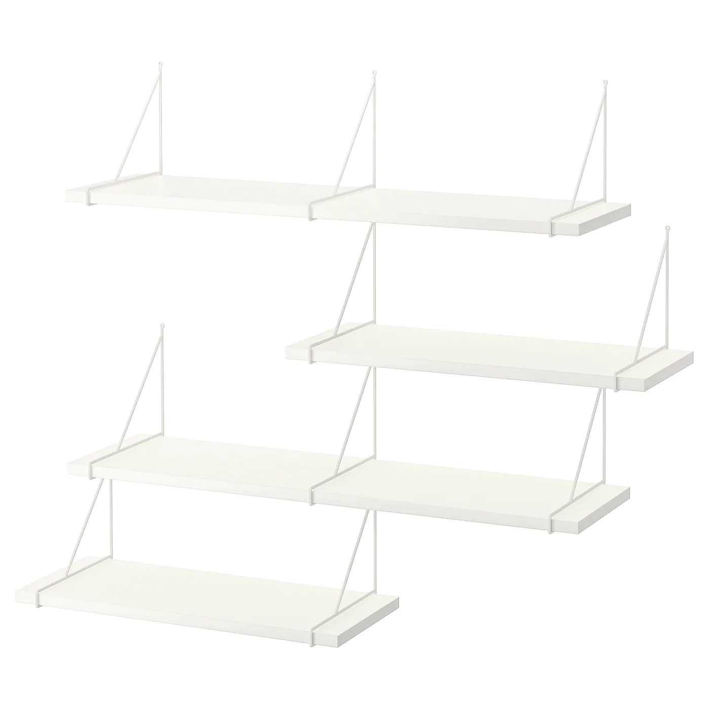 IKEA BERGSHULT / PERSHULT Wall Shelf Combination White/white