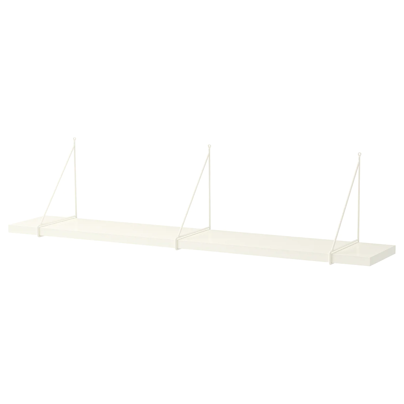IKEA BERGSHULT / PERSHULT Wall Shelf White/white 47 1/4x7 7/8 "