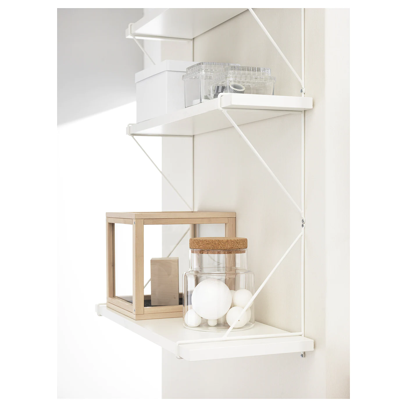 IKEA BERGSHULT / PERSHULT Wall Shelf White/white 31 1/2x7 7/8 " - Image 5