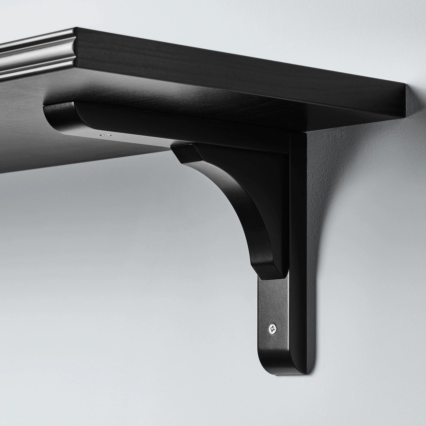 IKEA BERGSHULT / RAMSHULT Wall Shelf Brownblack 47 1/4x11 3/4 " - Image 4