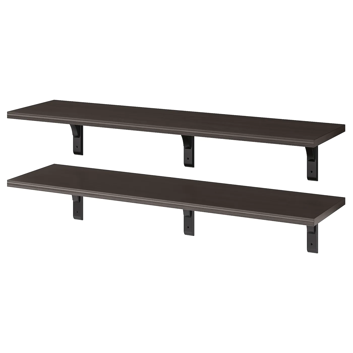 IKEA BERGSHULT / RAMSHULT Wall Shelf Combination Brownblack 47 1/4x11 3/4 "