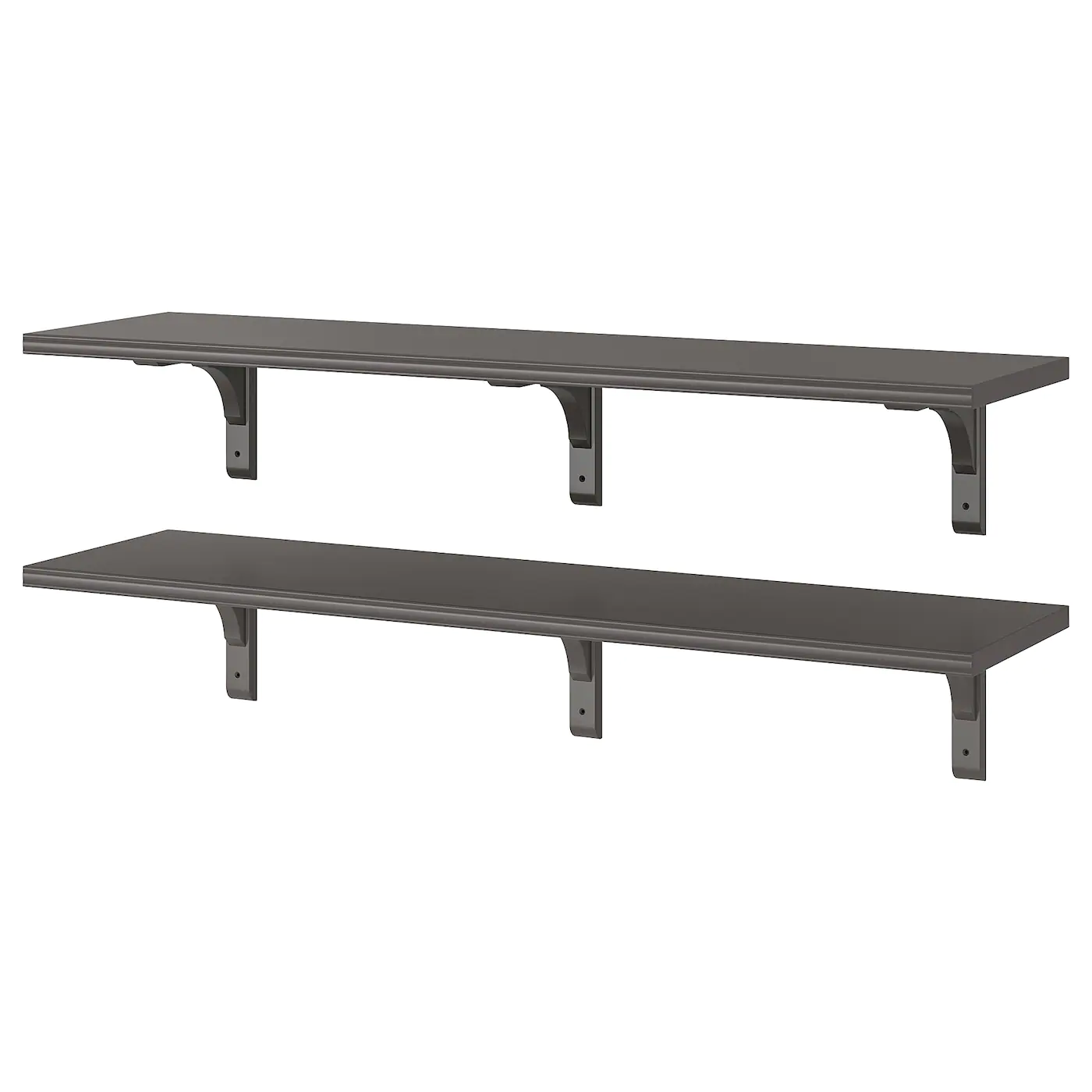 IKEA BERGSHULT / RAMSHULT Wall Shelf Combination Dark Gray 47 1/4x11 3/4 "