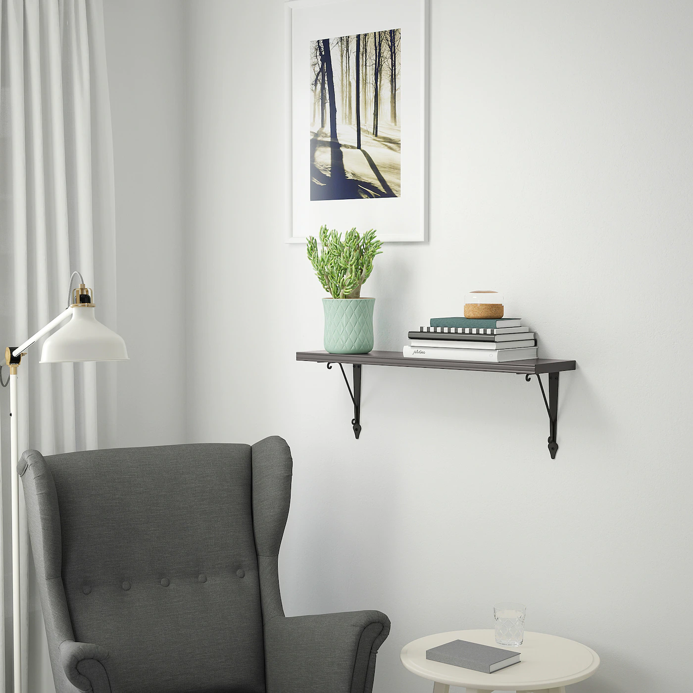 IKEA BERGSHULT Shelf Dark Gray 31 1/2x7 7/8 " - Image 7