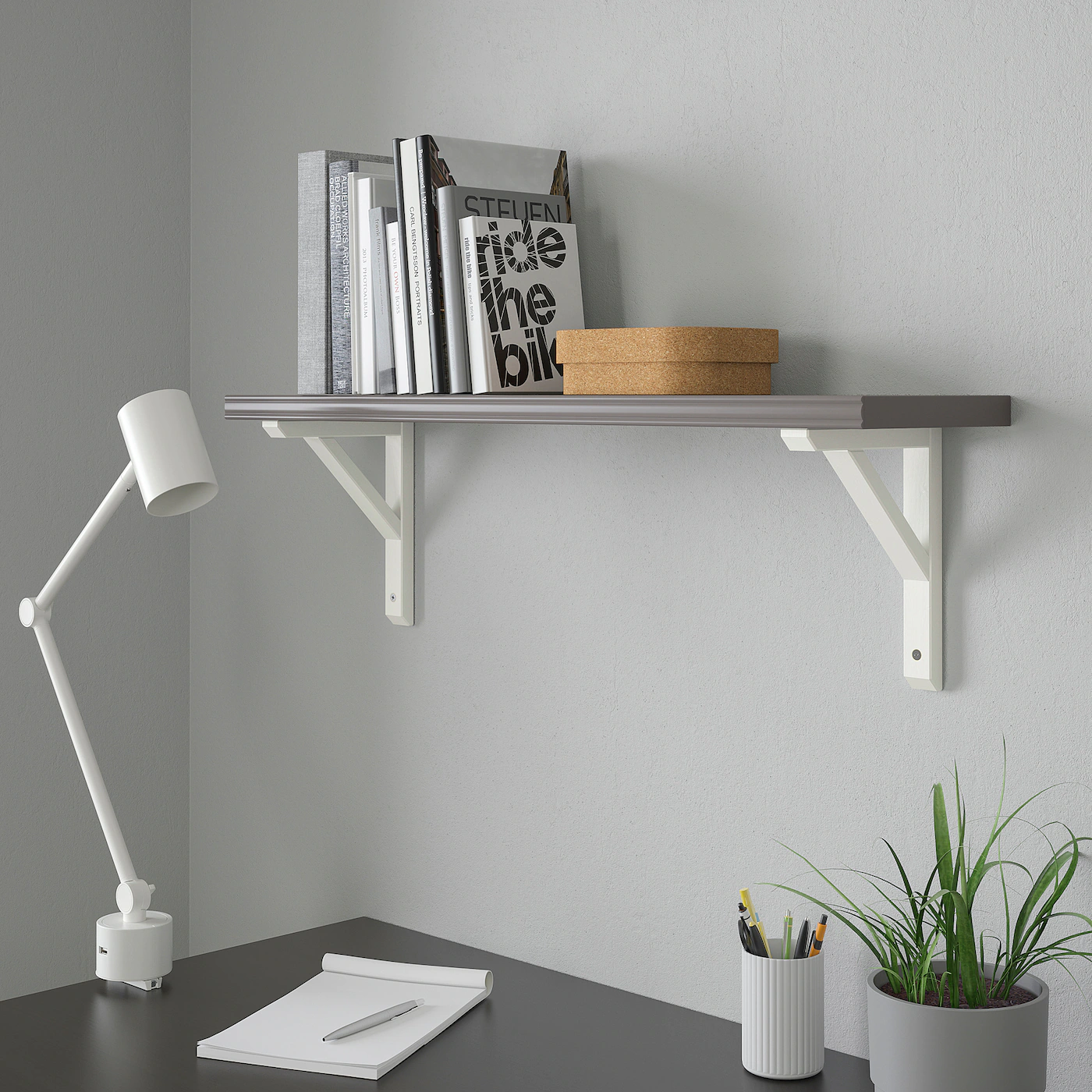 IKEA BERGSHULT Shelf Dark Gray 31 1/2x7 7/8 " - Image 6