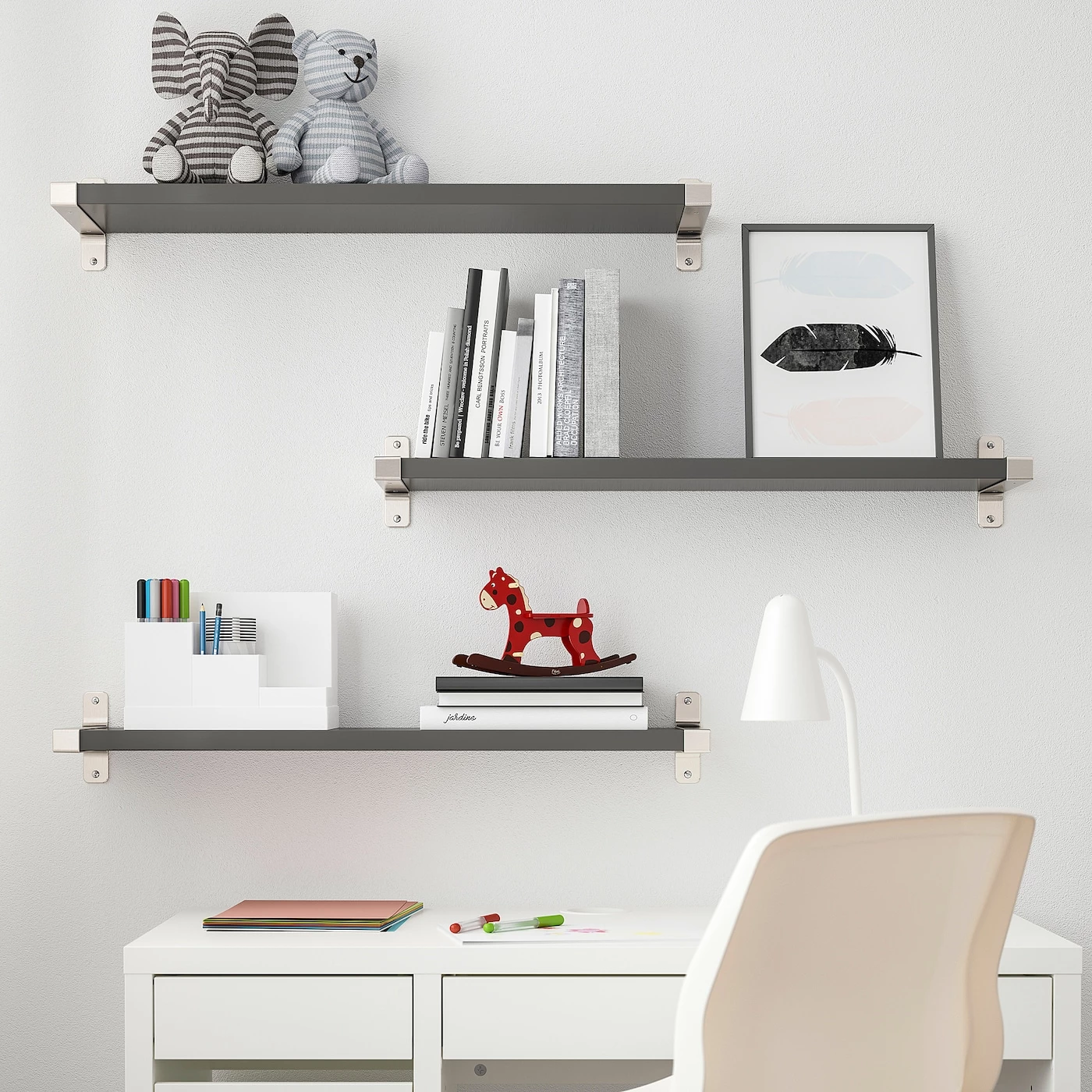 IKEA BERGSHULT Shelf Dark Gray 31 1/2x7 7/8 " - Image 4