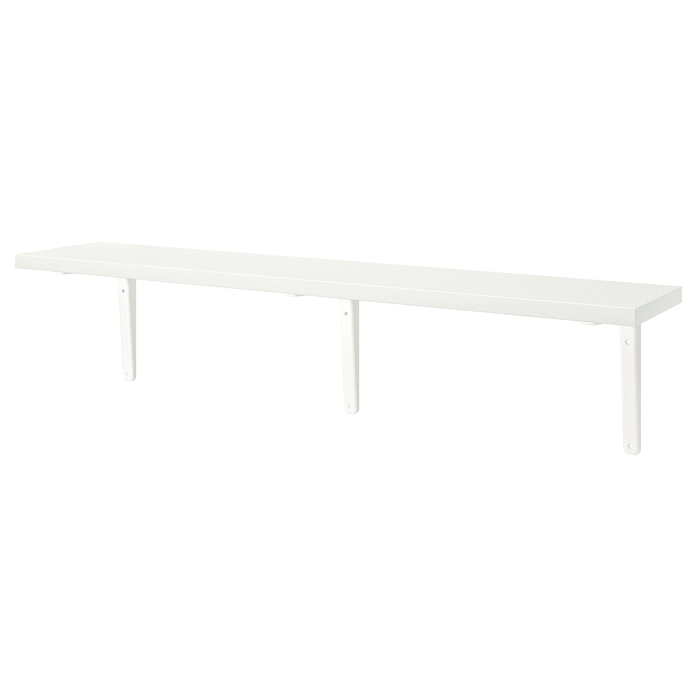 IKEA BERGSHULT / TOMTHULT Shelf With Bracket White 47 1/4x7 7/8 "