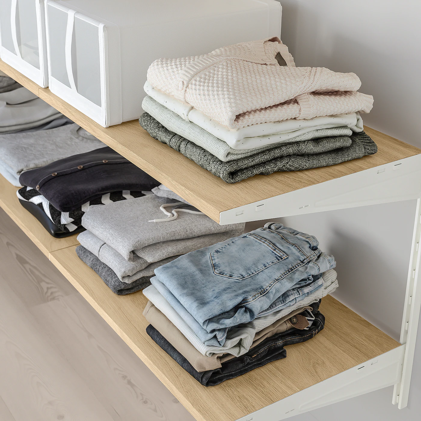 IKEA BOAXEL Shelving Unit White/oak 73 3/4x15 3/4x39 5/8 " - Image 3