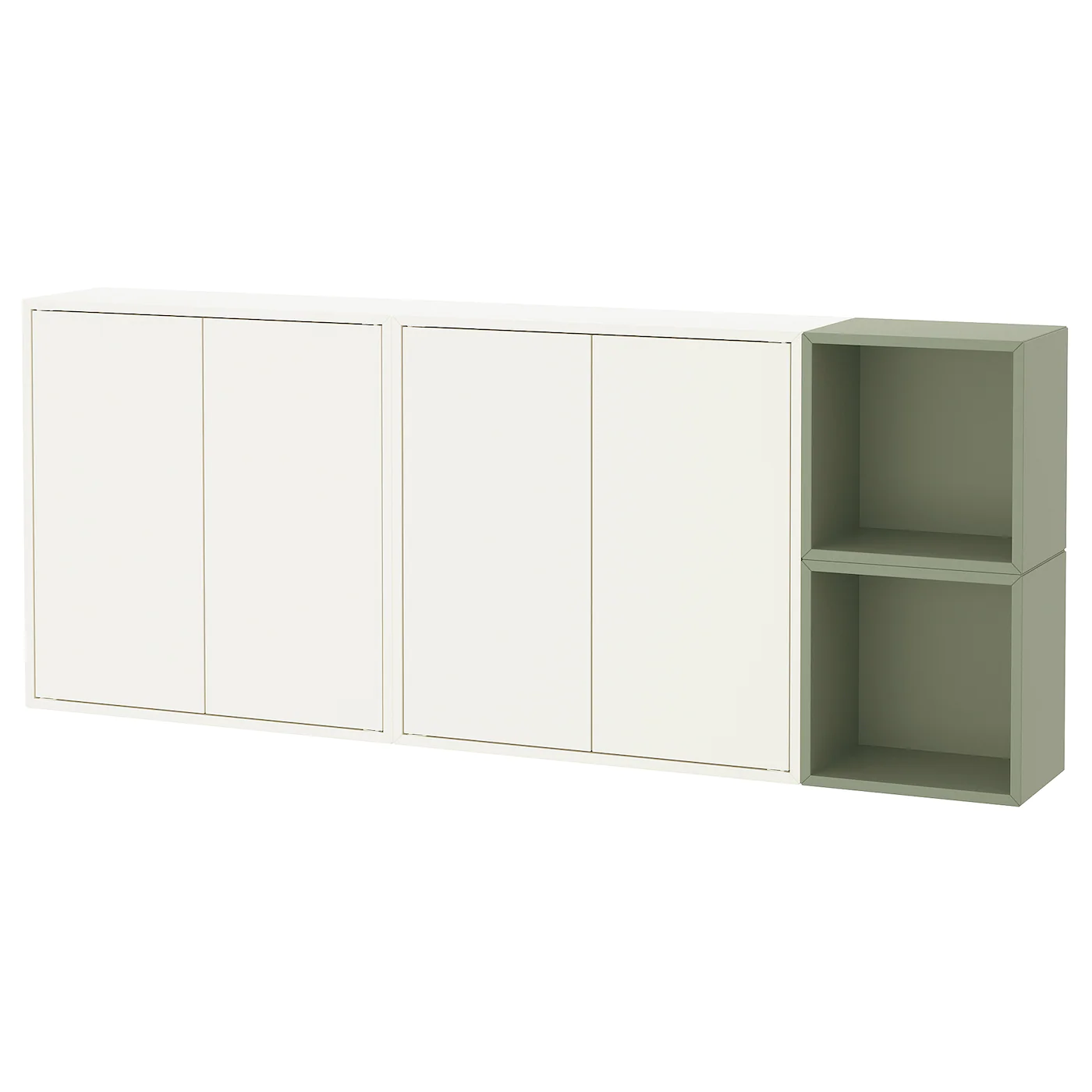 IKEA EKET Wallmounted Cabinet Combination White/light Green 68 7/8x9 7/8x27 1/2 "