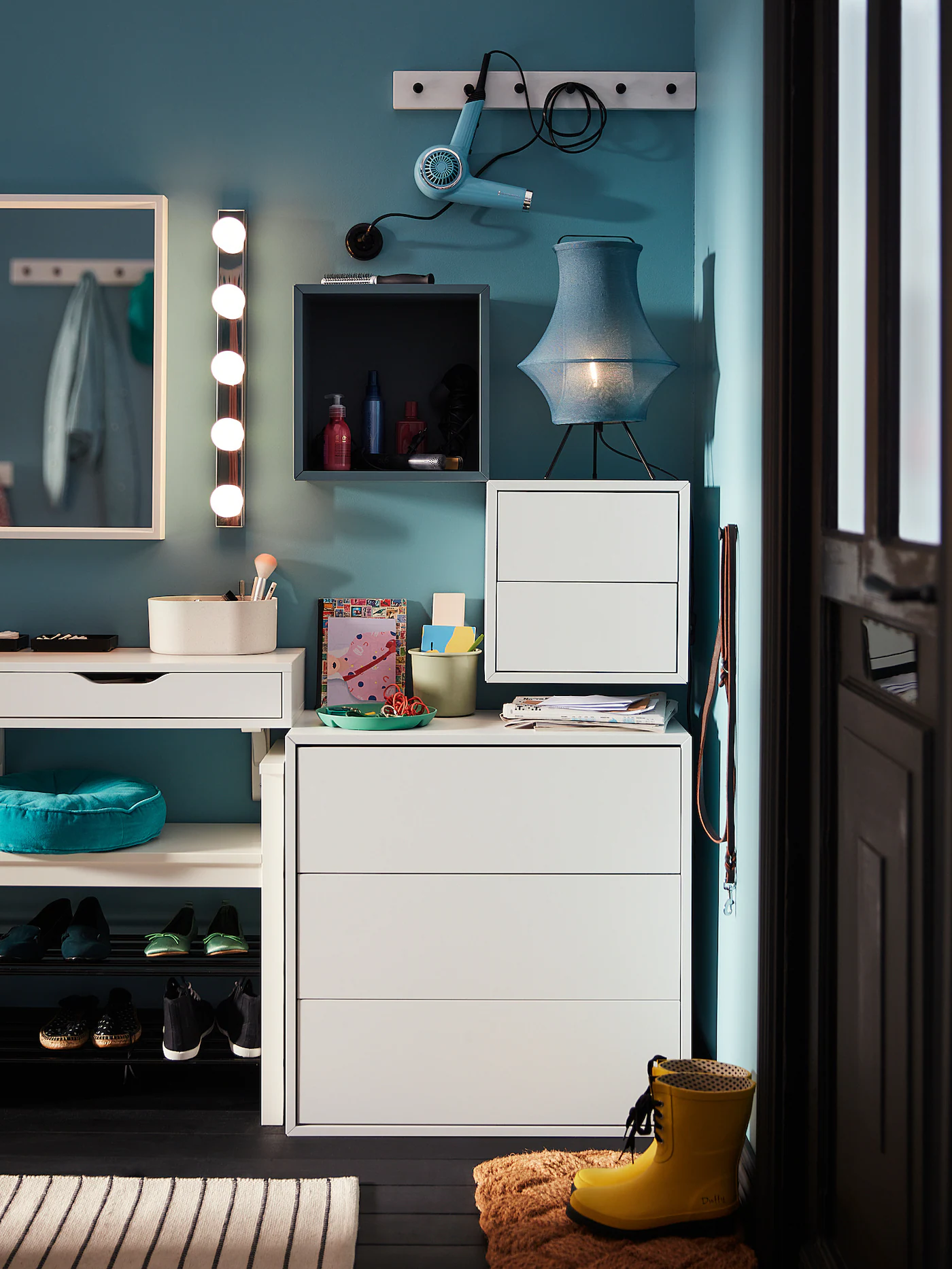 IKEA EKET Wallmounted Shelving Unit Grayturquoise 13 3/4x9 7/8x13 3/4 " - Image 3