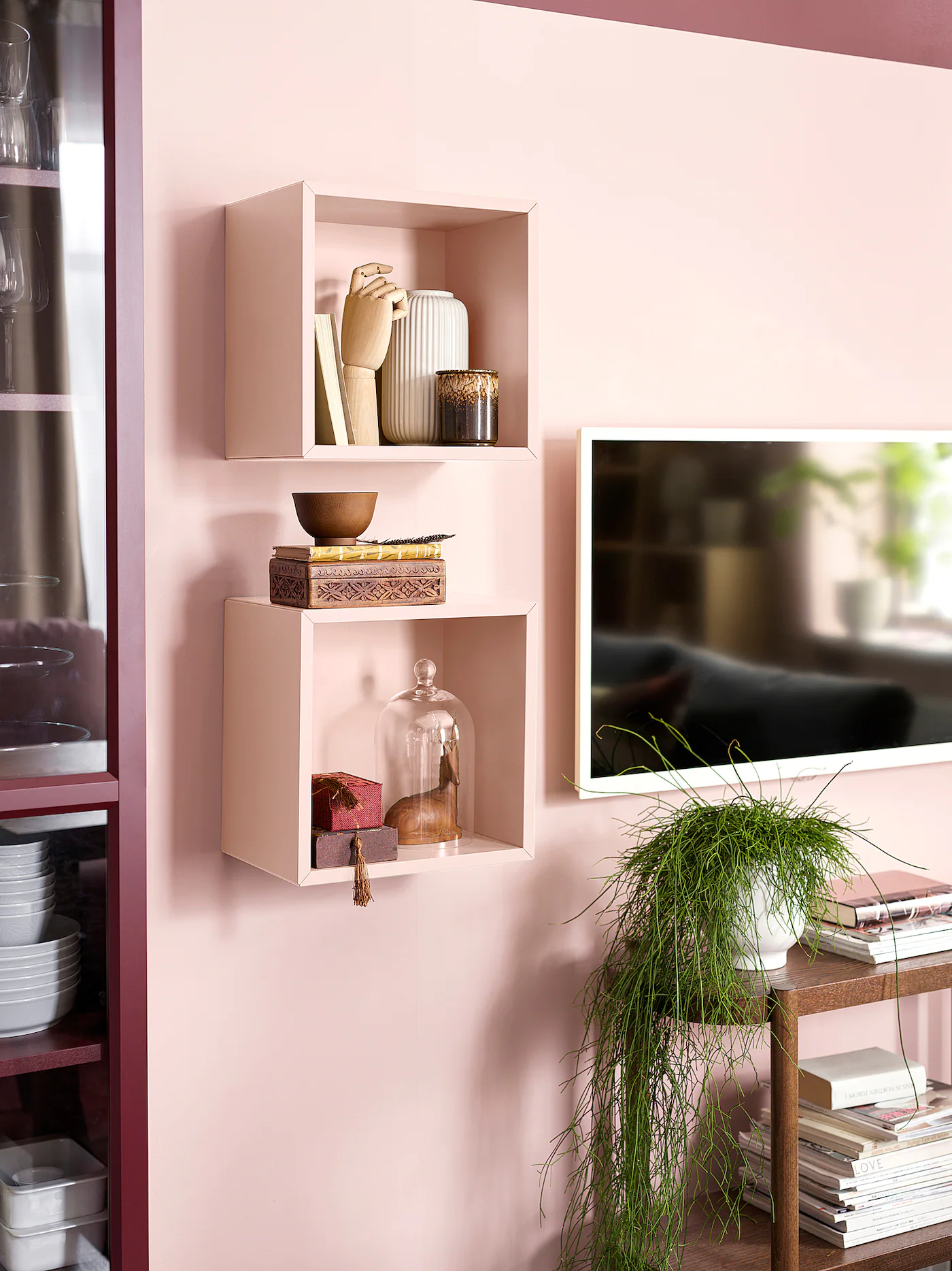IKEA EKET Wallmounted Shelving Unit Pale Pink 13 3/4x9 7/8x13 3/4 " - Image 5