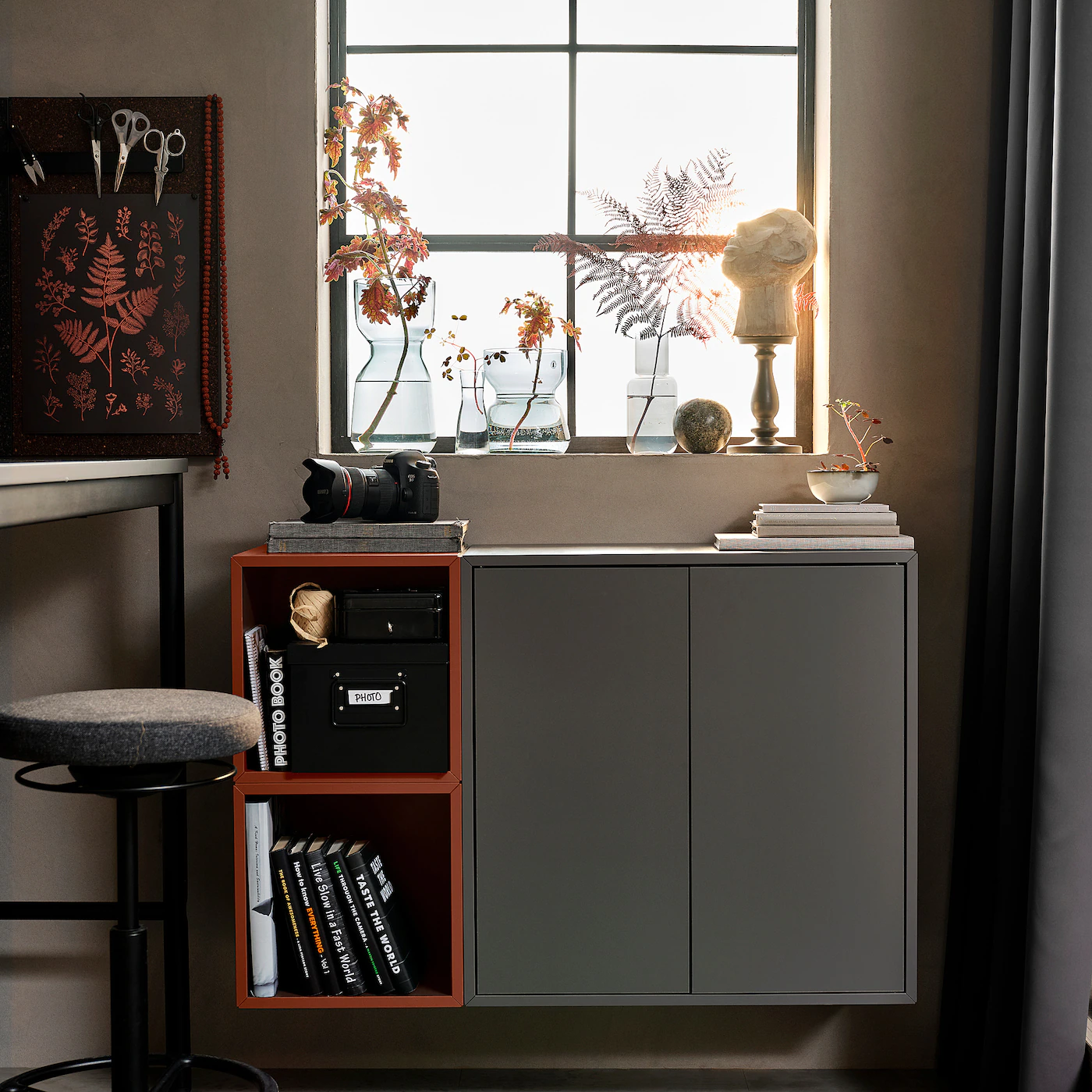 IKEA EKET Wallmounted Shelving Unit Redbrown 13 3/4x13 3/4x13 3/4 " - Image 5