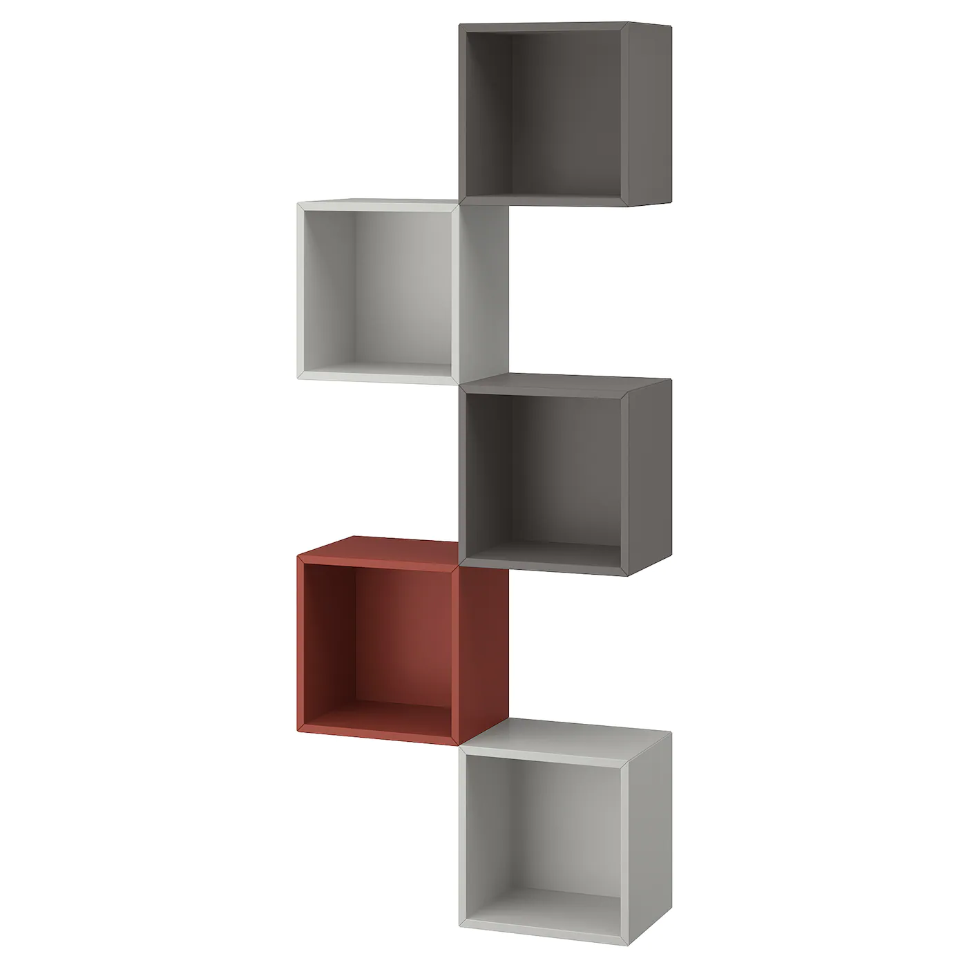 IKEA EKET Wallmounted Storage Combination Multicolor/redbrown