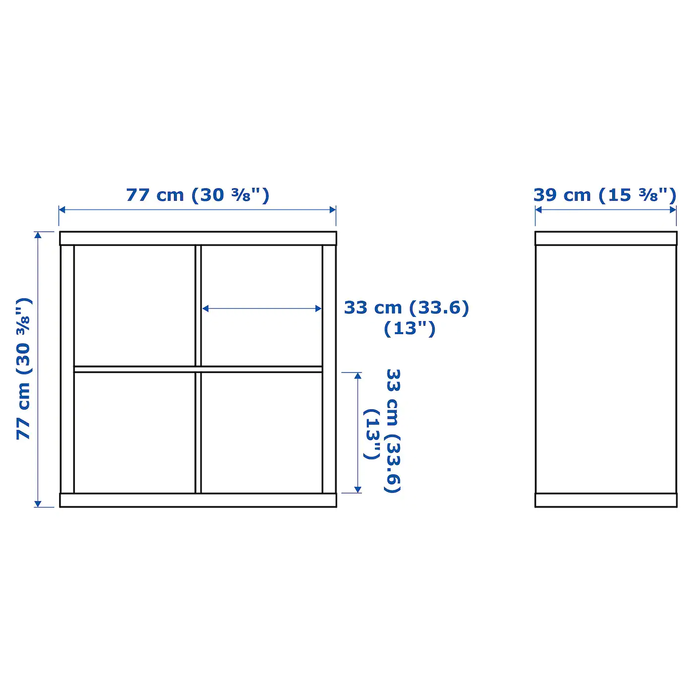 IKEA KALLAX Shelf Unit Blackbrown 30 3/8x30 3/8 " - Image 7