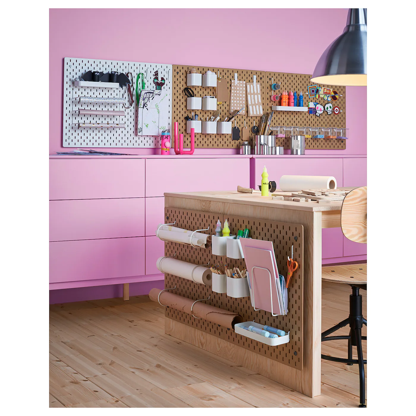 IKEA SKÅDIS Pegboard Wood 30x22 " - Image 4