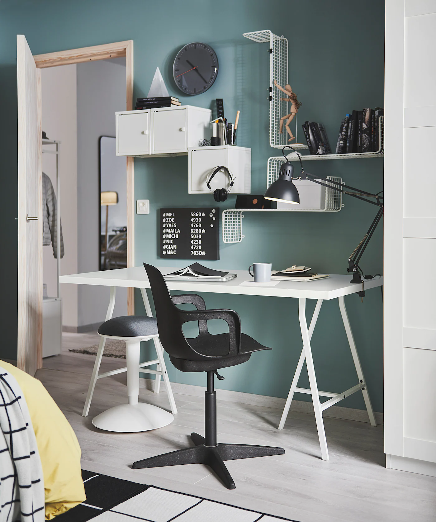 IKEA SVENSÅS Pegboard With Letters Dark Gray 11 ¾x15 ¾ " - Image 4