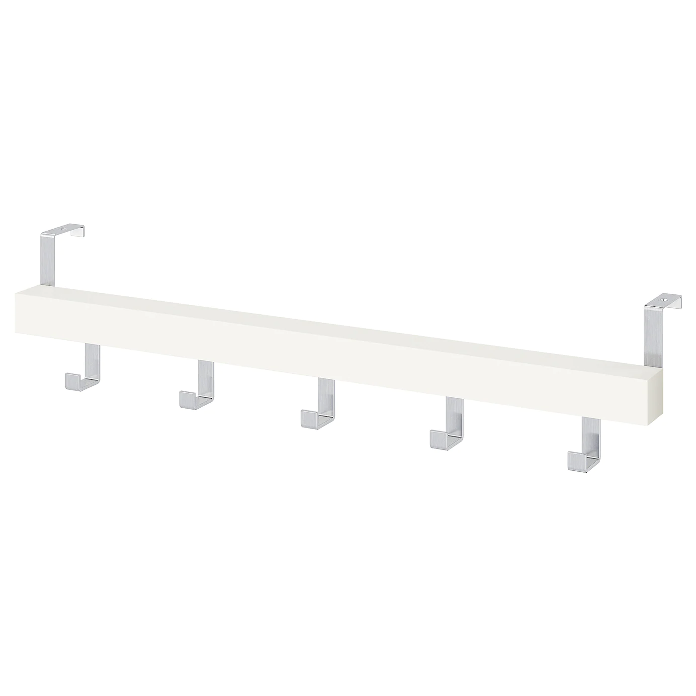 IKEA TJUSIG Wall/door Rack With Knobs White 23 ½ "